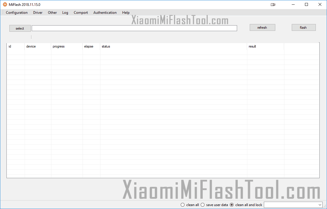 MiFlash 20181115 - Xiaomi Flash Tool 20181115
