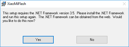 NET Framework - How to Install Xiaomi Flash Tool