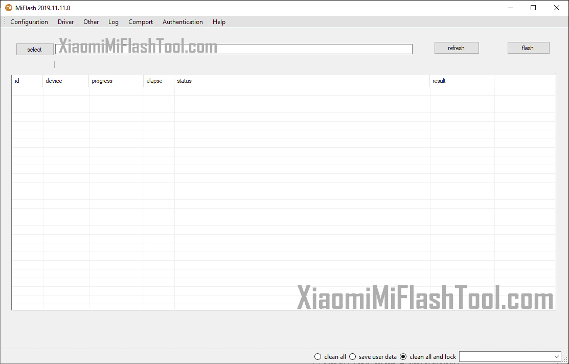 Xiaomi Mi Flash Tool 20191111 - Xiaomi Flash Tool 20191111
