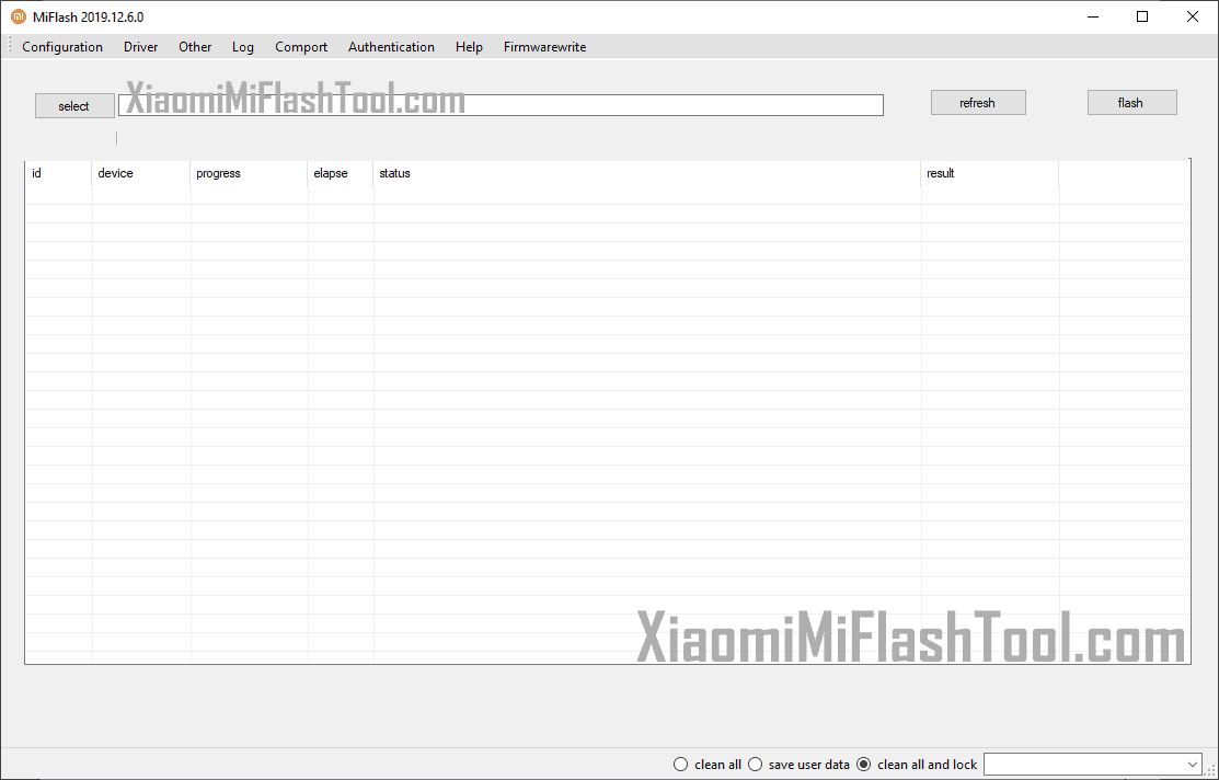 Xiaomi Mi Flash Tool 20191206 - Xiaomi Mi Flash Tool 20191206